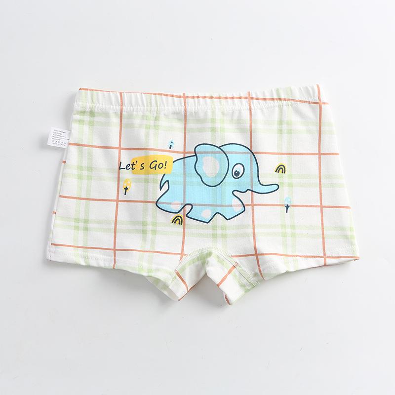 Dětské kreslené bavlněné boxerky se středním pasem - Prodyšné studentské spodní prádlo třídy A