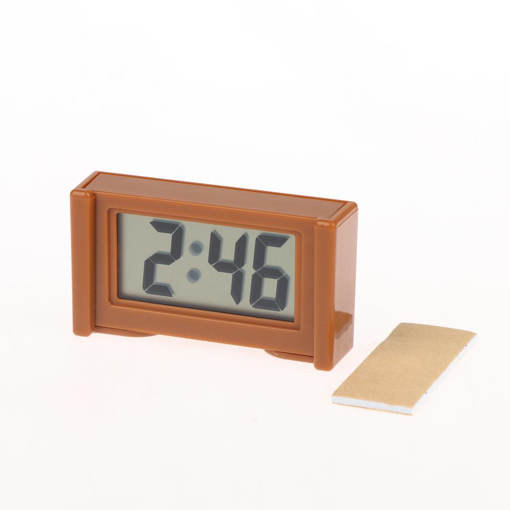Mini Digital Clock Large Screen Car Dashboard Electronic Clock Self-Adhesive Mini Clock Car Clock For Truck Dashboard