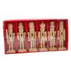 DIY Unpainted Doll Puppet Toy Figurines Wooden Nutcracker Decorations Blank Nutcracker for Christmas Party and Arts