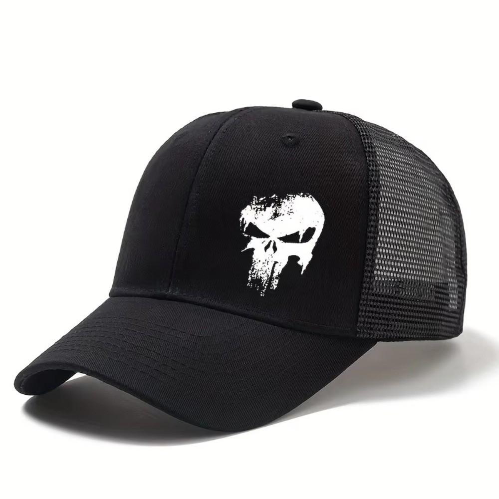 Berretto Stampato Unisex in Rete con Visiera Curva Cappellino da Baseball Classico per Esterno Estivo