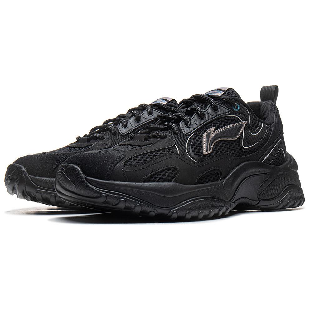 Li Ning Churui V2 Fashion Classic Comfortable Versatile Thick Sole Height Increasing Non-Slip Wear-Resistant Low-Top Casual Shoes AGCU375-4