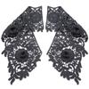 Water Soluble Lace Hollow Embroidery Shoulder Flower Doll Collar Lace Accessories Leaf Pattern Three-Dimensional Hollow Applique Fake Collar