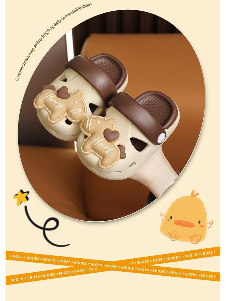 Kinder Crocs-Style EVA Rutschfeste Sommer Cartoon Hausschuhe für Jungen & Mädchen, Indoor & Strand Kleinkinderschuhe.