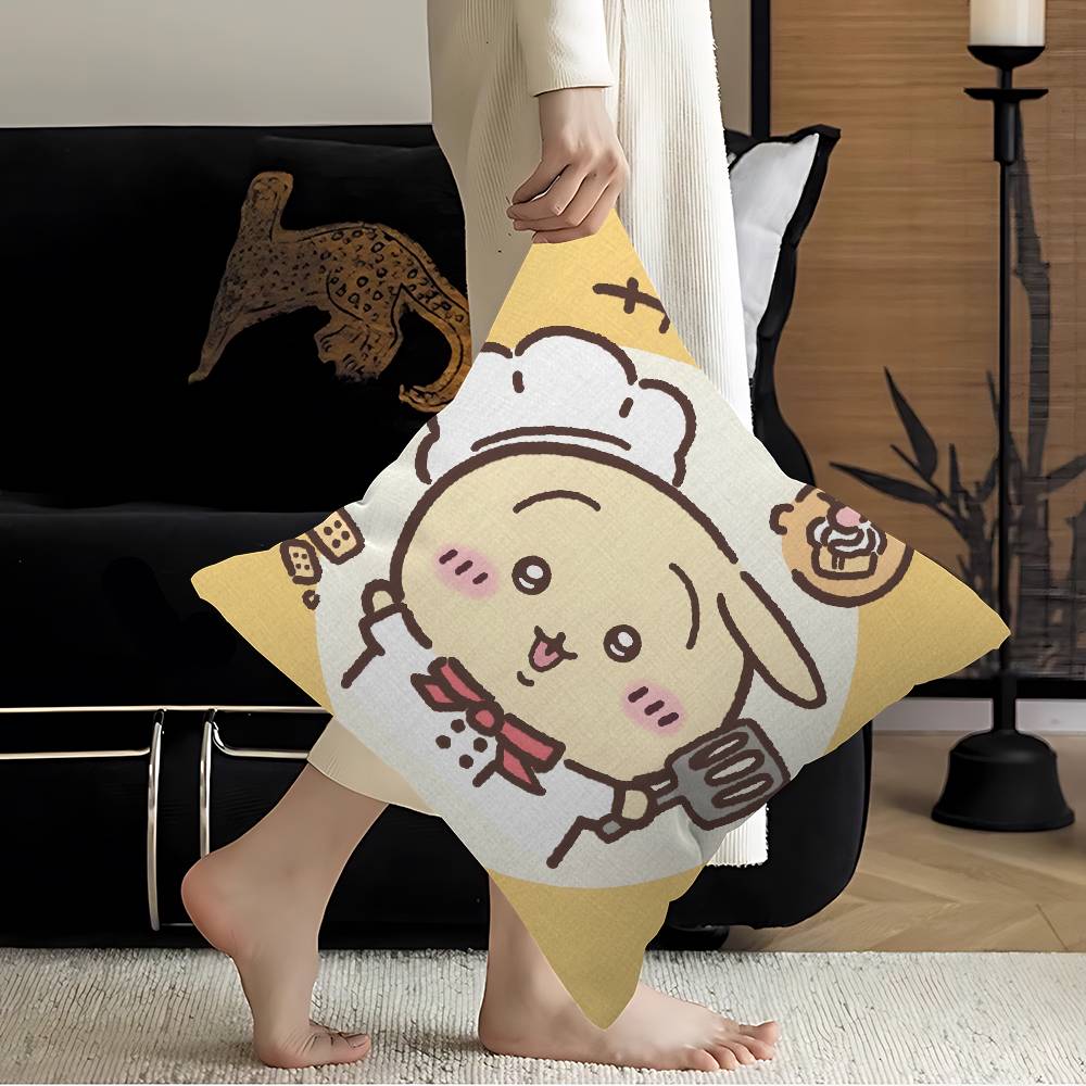 

Fashion UUsagi Cartoon Cushion Cover Inches Farmhouse Decor Home Throw Pillow Covers for Couch Decorations 30x30 cm