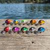 10PCS with 3D  Eyes Fishing Crankbaits ABS Fishing Lures Durable Sinking Lures  Freshwater Fishing