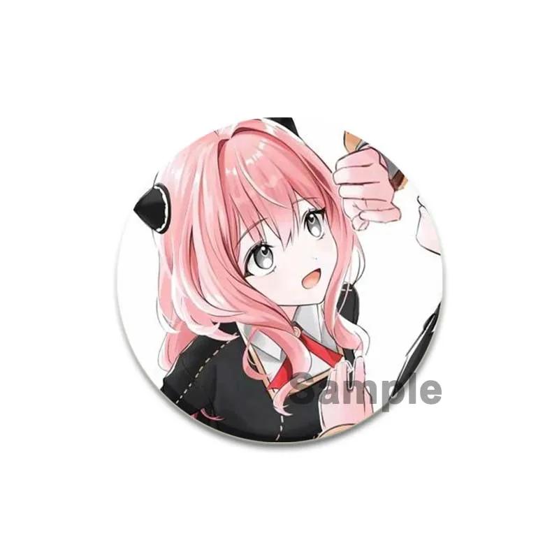 32/44/58mm SPY X FAMILY Enamel Pin Cute Anime Brooches Anya Forger Damian Lapel Pins Cartoon Badge Backpack Hat Jewelry Accessories Gift