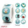 50-500pcs Kids Reward sticker  puppy dog Pattern encouragement stickers for Teachers Cute Animals Stickers Stationery Stickers