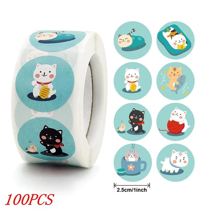 50-500pcs Kids Reward sticker  puppy dog Pattern encouragement stickers for Teachers Cute Animals Stickers Stationery Stickers