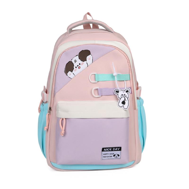 Schoolbag wholesale girls small fresh schoolbag ins Japanese high school students lightweight backpack cute girl contrasting backpack
