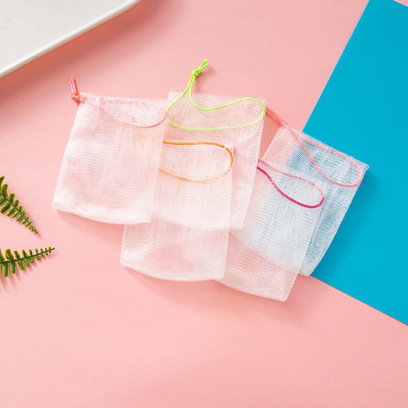 Handmade Face Wash Foaming Net Mesh Bag for Soap and Facial Cleansing