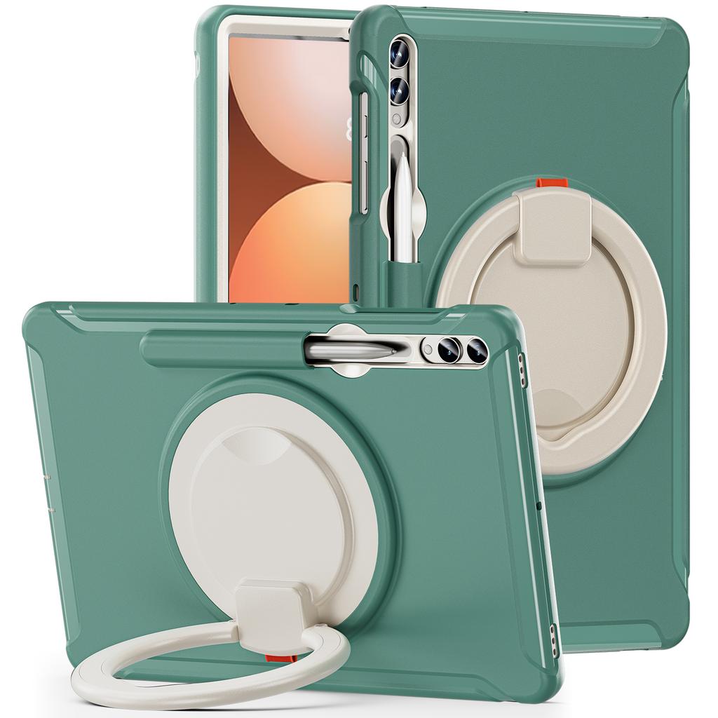 For Samsung Tab Case S9 S8 S7 Plus S10 FE S6 A9 A8 S7fe A7 Lite Handle Kickstand Shockproof Stand Hard Tablet Cases Cover Funda