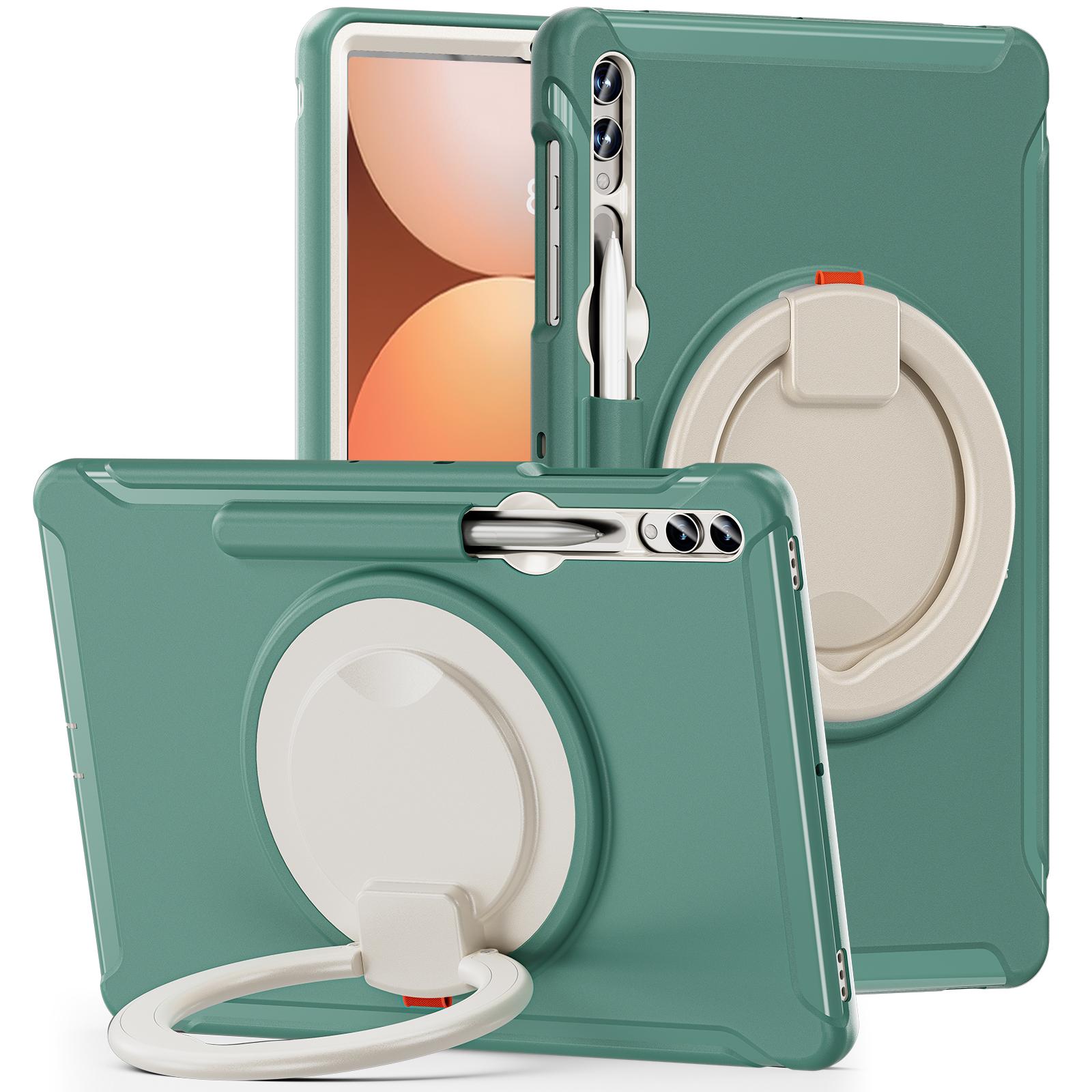 Voor Samsung Tab Hoes S9 S8 S7 Plus S10 FE S6 A9 A8 S7fe A7 Lite Handvat Kickstand Schokbestendige Stand Harde Tablet Hoesjes Cover Funda Tab A7 lite 8.7inch