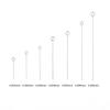 [15-50mm] 925 Sterling Silver Eye Head Pins Flat Head Pins T Shape Needles Ball Head Pins for Jewelry Making DIY 2pcs