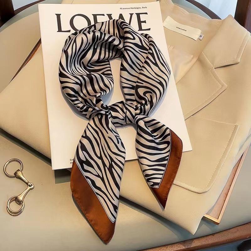 Stampa Sciarpa Quadrata Hijab Per Donne Ragazze Raso Seta Bandana Musulmana Fascia Per Capelli Fazzoletto Da Collo Fascia Per Capelli Avvolgente Scialli Foulard