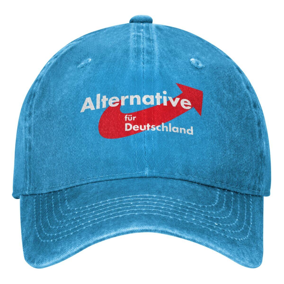 

Germany AFD Alternative Denim Baseball Cap Hunting Trucker Dad Hat Summer Couple Women Streetwear Sun-Proof Baseball Caps One Size