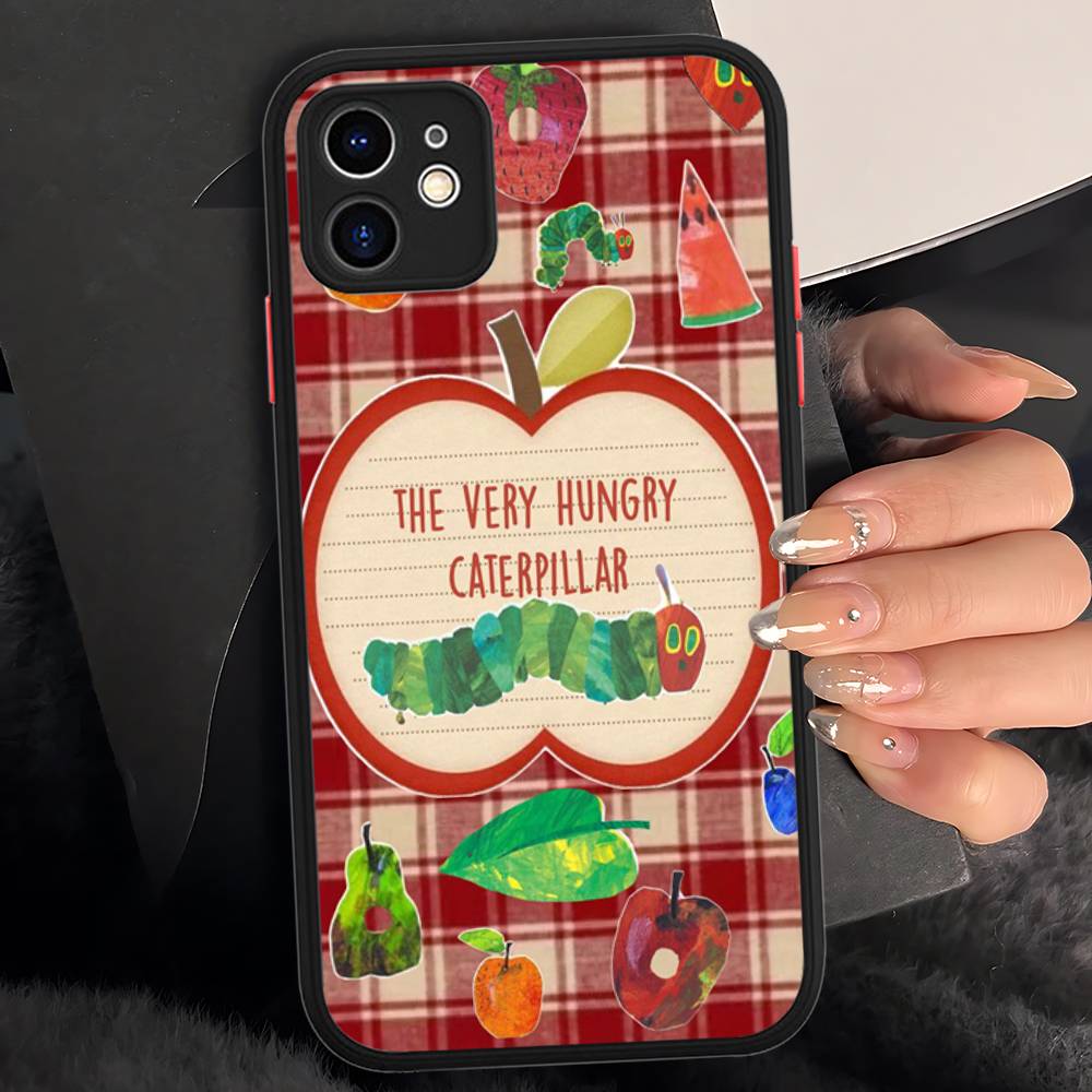 

The Very Hungry Caterpillar For IPhone 11 12 13 14 15 16 Pro Max Plus X XS MAX Shockproof Matte Back Cover iphone 14pro max