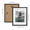 Poster Frame Portrait Photo 30X40 Cm Black With A4 21X30 Passe-Partout Plexiglass