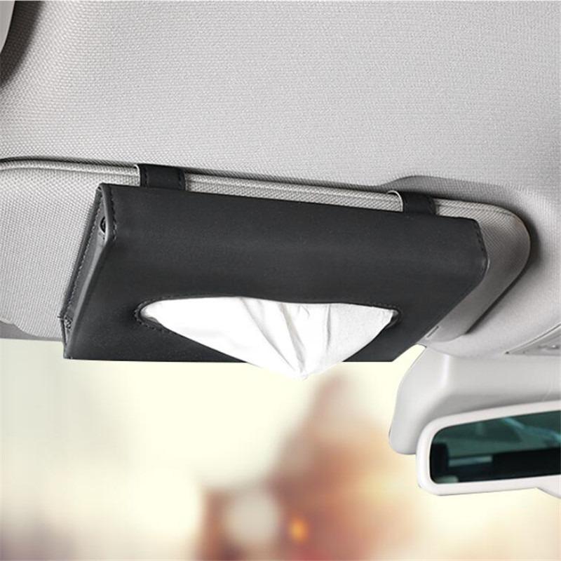1Pc Car Tissue Box Towel Sets Car Sun Visor Tissue Box Holder Auto Interior Storage Decoration for BMW Car Decor Accessories