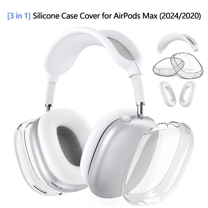 AirPods Max TPU Over-Ear Headphone Protective Case (Three-Piece Set)