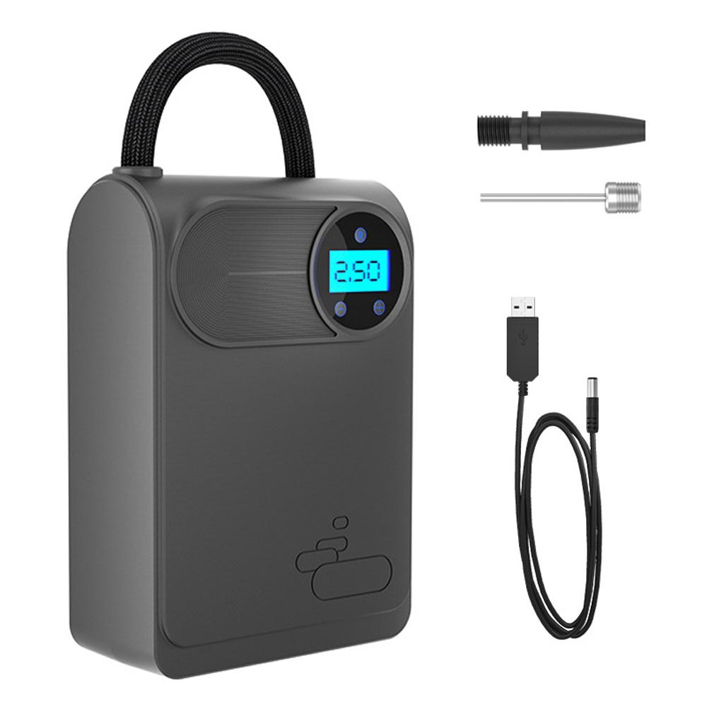 

Беспроводной автомобильный воздушный насос портативный воздушный компрессор многофункциональный электрический шиномонтаж поддержка Cordless-Digital Display чёрный