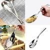 Elegant Mirror Polished Serving Spoon Practical 316L Stainless Steel Serving Spoon Perfect Thick Flatware for Dining