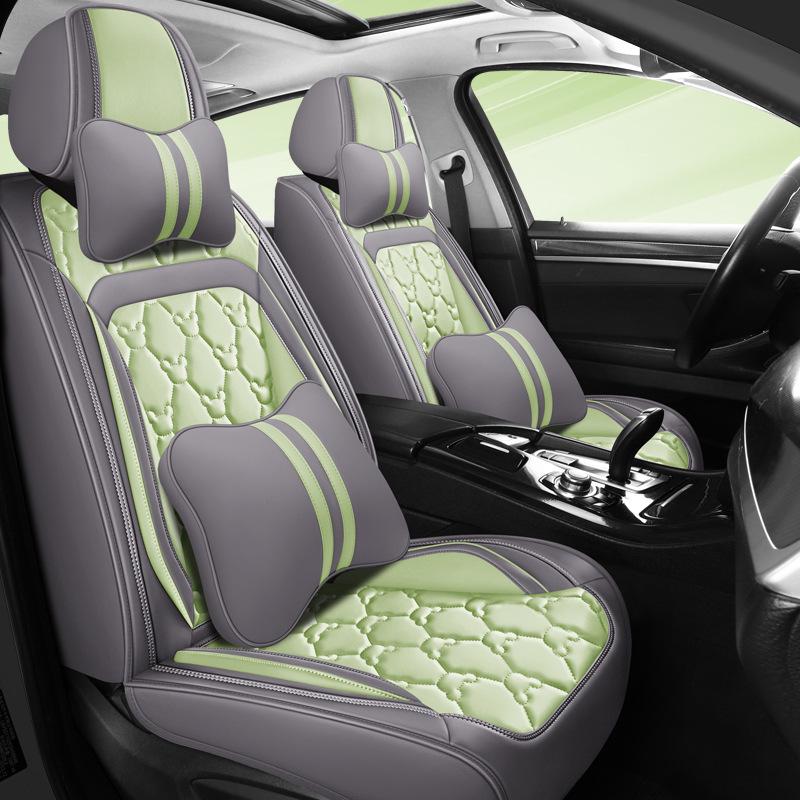 Universal Full Leather Car Seat Cover for Civic, Bora, Lavida, Sagitar - All Season, Full Wrap Cushion