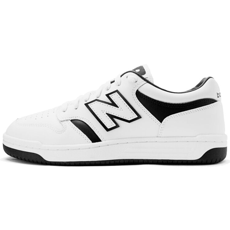 New Balance Nb 480 Low Synthetic Leather Durable Lightweight Low-Top Skate Shoes Unisex Skate Shoes Black White BB480LAB