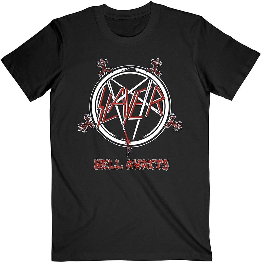 Slayer - Hell Awaits Tour with Back Print - Black t-shirt S