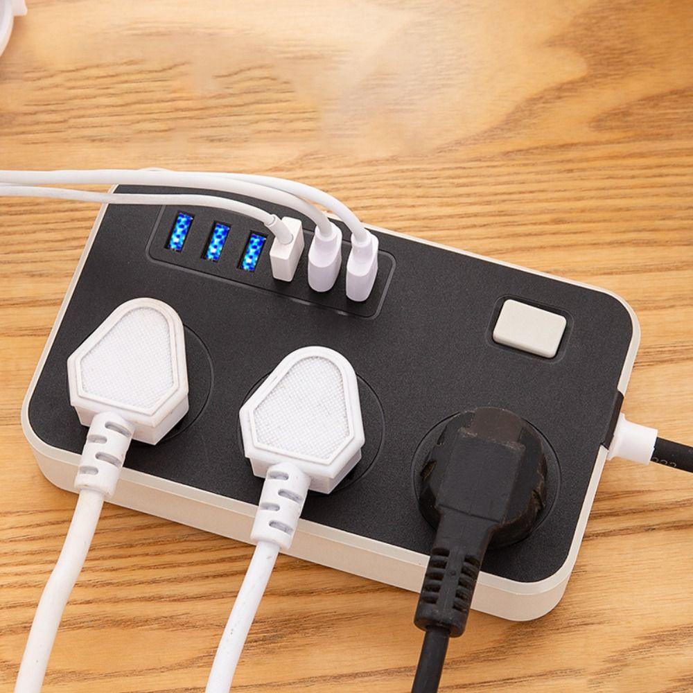 UK EU US Outlet Power Strip Universal Plug Extended USB Socket Electrical Socket  Smart Home