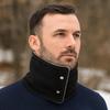 Solid Color Winter Knitted Scarf Double-sided Warm Neck Warmer Face Mask Fleece Muffler  cycling