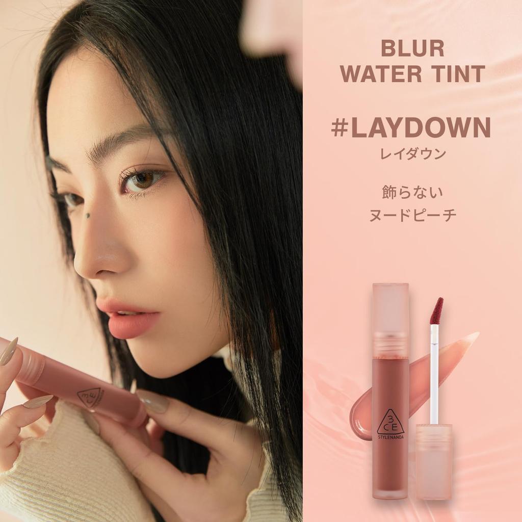 BLUR WATER TINT Blur Water Tint Tint Lip Lip Makeup Lip Tint Soft 3CE Watery Moisture Smooth Pink Red Orange Peach Korean Cosmetics Korean Makeup