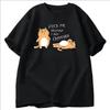 2025 New T-shirts Women Fuuny Cat Lovely Print T Shirt Summer Women's T-shirts Casual Harajuku Women Clothing Tees