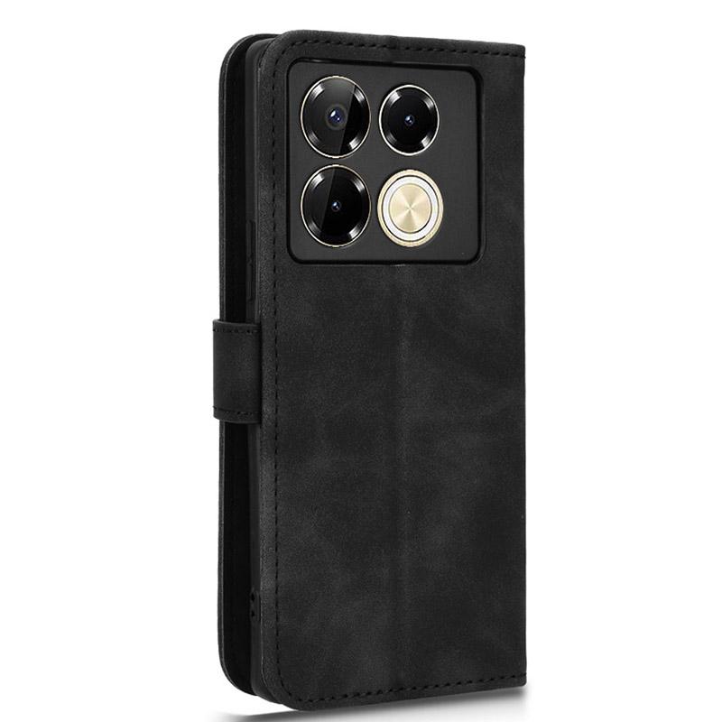 For Infinix Note 40 Pro 5G Case PU Leather Stand Skin-Touch Phone Cover