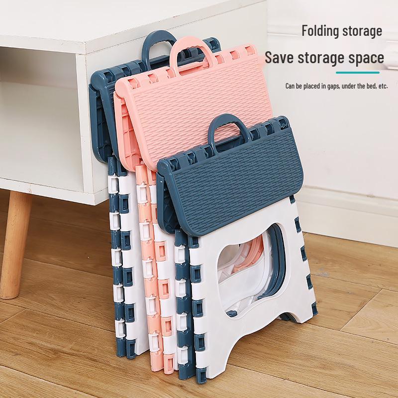 Portable Folding Plastic Stool for Kids and Adults - Ideal for Outdoor Leisure and Fishing
