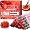 24-Color Marker Set, Suitable for Various Materials. It Offers Rich, Vibrant Colors, Making It an Ideal Choice