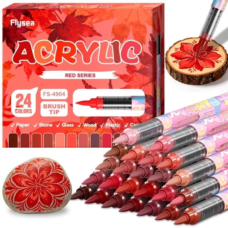 24-Color Marker Set, Suitable for Various Materials. It Offers Rich, Vibrant Colors, Making It an Ideal Choice