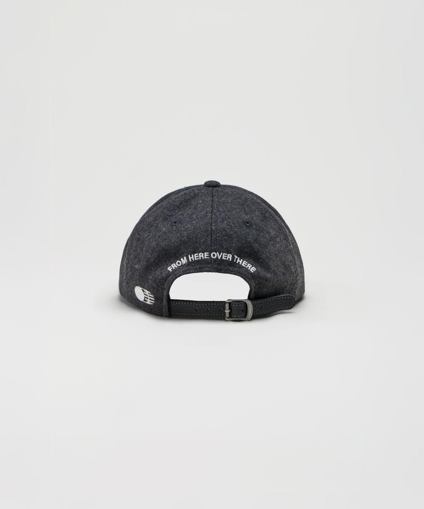 Teulaepighamoni Wool Blend Th Applique Logo Deep-Fit 6-Panel Cap_Grey