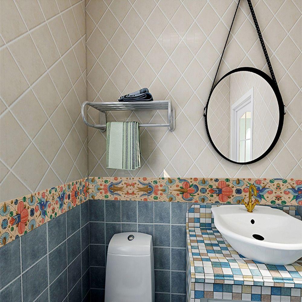 Waterproof Skirting Line Self Adhesive Baseboard Wallpaper Wall Sticker  Kitchen