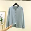 Loose Plus size Fleece-lined Cardigan Women Autumn and Winter Dralon Thickened Buckle Home Wear Outer Wear Plus size Heating Casual Outerwear