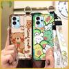 Dirt-resistant Ring Phone Case For ZTE Blade V40 Pro Protective Cute Kickstand Wrist Strap Shockproof Back Cover Durable