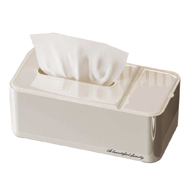

Simplistic and Stylish Tissue Box for Living Room Or Workspaces Paper Towel Holder with Spring Mechanism Tissue Holder слонова кістка/білий