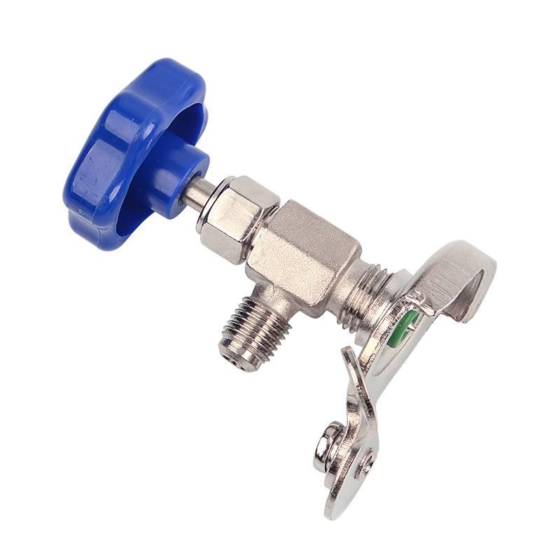 Universal Can Tap Refrigerant Bottle Opener Can Tap Dispenser Valve For R12 R134a R22 R410 Refrigerant Charge Hose