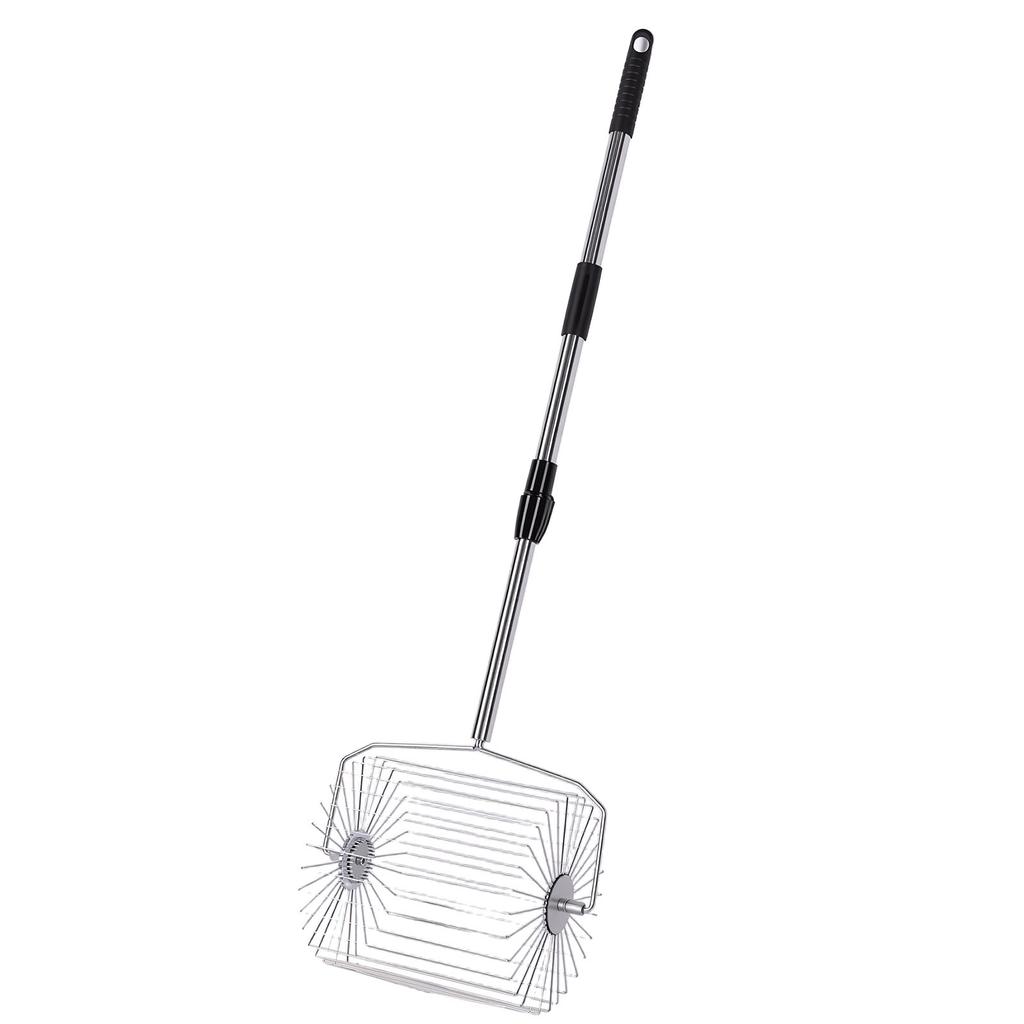 Tennis Ball Picker Stainless Steel Roller Ball Picking Tool Garden Fruit Collector Large Capacity