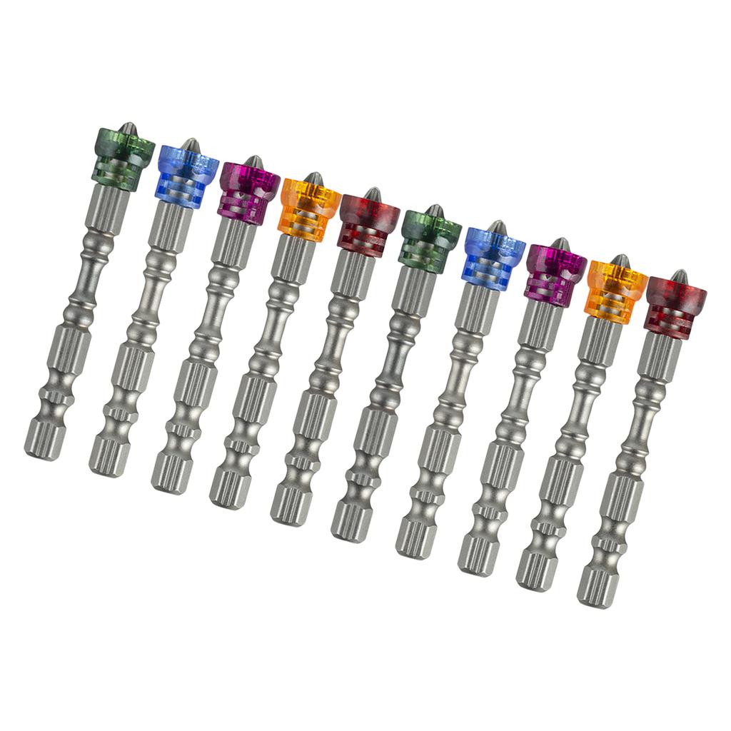 Electric Screwdriver Set With Colorful Magnetic Rings For Easy Bit Identification And Enhances Efficiency In DIY Project