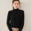 Women's Cashmere Knit Sweater - Soft, Warm, Long Sleeve Half-High Neck for Autumn & Winter