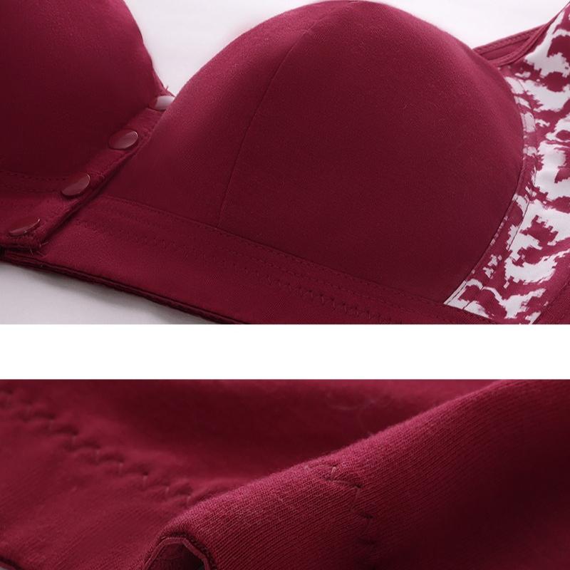 XL-7XL Front-closure Bra Plus Size Wirefree Vest Underwear Push Up Breathable Soft Bralette