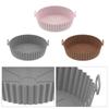 Air Fryer Silicone Basket Reusable Container Accessories Oven Tray Pizza Fried Chicken Baking Mold Protector Kitchen Tool