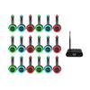 Conjunto Único de Disco Silencioso de 5 Canais China RF770 Fone de Ouvido Silencioso Cobertura de 500 Metros Transmissor de Áudio XLR DJ RGB com Graves Festa Silenciosa