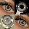 1 Pair Blue Color Contact Lenses Colored Lenses for Eye Beauty Makeup Gray Pupils Lens Yearly Cosmetic Green Contacts