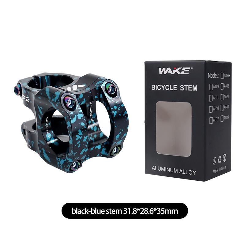 Wake Mtb Power Stem Road Bike Mountain Bicycle Bridge Short Power 31.8mm 35mm Road Handlebar Table Adjustable Stem Riser Cycling